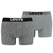 Levis Kalsonger 2P Base Herringbone Boxer Grå bomull Large Herr