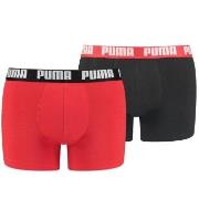 Puma Kalsonger 2P Basic Boxer Svart/Röd bomull Medium Herr