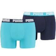 Puma Kalsonger 2P Basic Boxer Aqua bomull Large Herr