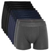 Resteröds Kalsonger 10P Bamboo Boxer Brief Grå/Blå Large Herr