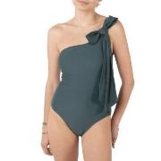 Missya Capri One Shoulder Swimsuit Mörkgrön 40 Dam