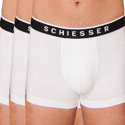 Schiesser Kalsonger 3P 95-5 Organic Cotton Rio Boxer Vit Small Herr