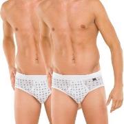 Schiesser Kalsonger 2P Essentials Sport Briefs With Fly Vit bomull Lar...