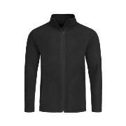 Stedman Active Fleece Jacket For Men Svart polyester XX-Large Herr