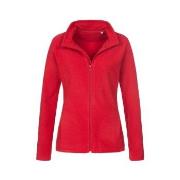 Stedman Active Fleece Jacket For Women Röd polyester Large Dam