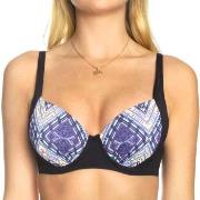 Sunseeker Tribe Attack Underwire Bikini Bra Svart mönstrad D 36 Dam