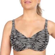 Trofe Graphic Nice Underwired Bikini Bra Svart/Vit E 40 Dam