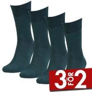 Amanda Christensen Strumpor 4P Bamboo Crew Socks Grön Strl 35/38