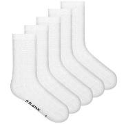 Frank Dandy Strumpor 5P Bamboo Solid Crew Socks Vit Strl 41/46