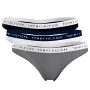 Tommy Hilfiger Trosor 3P Recycled Essentials Thong Svart/Grå X-Large D...