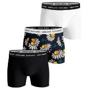 Björn Borg Kalsonger 3P Essential Shorts 2033 Svart blommig bomull XX-...