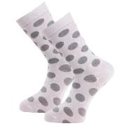 Trofe Bamboo Dot Socks Strumpor 2P Vit Strl 35/38 Dam