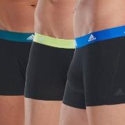 adidas Kalsonger 3P Active Flex Cotton Trunk Blå/Grön bomull Medium He...