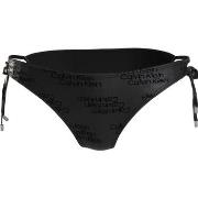 Calvin Klein Core Tonal Logo Tie Side Bikini Brief Svart Medium Dam