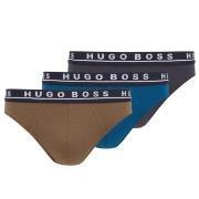 BOSS Kalsonger 3P Cotton Stretch Classic Briefs Blå/Brun bomull Medium...