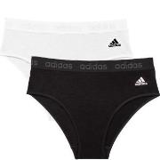 adidas Trosor 2P Solid Cotton Bikini Style Brief Multi Svart/Vit bomul...