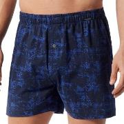 Schiesser Kalsonger 2P Fun Prints Boxer Shorts Blå Mönstrad bomull X-L...