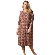 Trofe Flora Long Sleeve Nightdress Flerfärgad viskos Large Dam