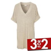 Damella Knitted Lounge Tunic Beige Large Dam