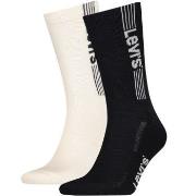 Levis Strumpor 2P Sport Logo Regular Cut Sock Svart/Vit Strl 39/42 Her...