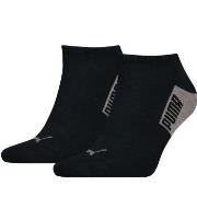 Puma Strumpor 2P Men Logo Block Sneaker Socks Svart/brun Strl 43/46 He...