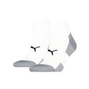 Puma Strumpor 2P Sport Cushioned Quarter Socks Vit Strl 43/46