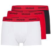 HUGO Kalsonger 3P Triplet Trunk Vit/Röd bomull Medium Herr