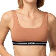 Puma BH Women Scoop Neck Top Mocca ekologisk bomull Small Dam