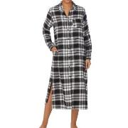 DKNY Just Checking In Maxi Sleepshirt Long Sleeve Svart/Rutig X-Small ...