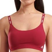 adidas BH BOS Micro Cut Free Scoop Lounge Bra Mörkröd Large Dam