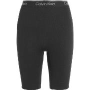 Calvin Klein Sport Ribbed Knit Shorts Svart polyester Large Dam