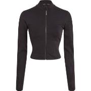 Calvin Klein Sport Seamless Zip Up Jacket Svart polyamid Large Dam