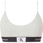 Calvin Klein BH CK96 Unlined Bralette Ljusgrå bomull Large Dam