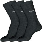 BOSS Strumpor 3P RS Finest Soft Cotton Sock Mörkgrå Strl 47/50 Herr