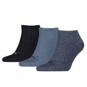 Puma Strumpor 3P Sneaker Socks Jeansblå Strl 35/38