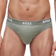 BOSS Kalsonger 3P Solid Cotton Power Brief Blå/Grön bomull Medium Herr