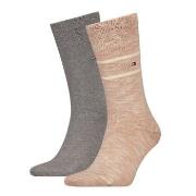 Tommy Hilfiger Strumpor 2P Men Slub Classic Socks Beige Strl 43/46 Her...