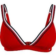 Tommy Hilfiger Swim Triangle Bra Röd Large Dam