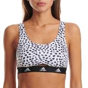 adidas BH Scoop Bralette Vit/Svart bomull X-Large Dam