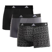 adidas Kalsonger 3P Active Flex Cotton Trunk Svart/Vit bomull Medium H...