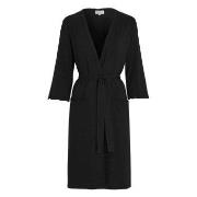 Damella Viscose Plain Wave Robe Svart Bambu Medium Dam