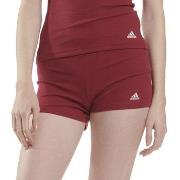 adidas Trosor Active Flex Ribbed Boxer Shorts Röd bomull Small Dam