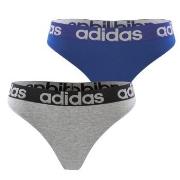 adidas Trosor 2P Underwear Brazilian Thong Blå/Grå bomull Medium Dam