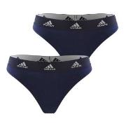 adidas Trosor 2P Underwear Brazilian Thong Marin bomull X-Small Dam