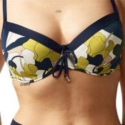 Chantelle Flowers Underwire Bikini Bra Blå m blommor E 85 Dam