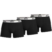 BOSS Kalsonger 3P Cotton Stretch Boxer Brief Long Svart/Vit bomull Med...