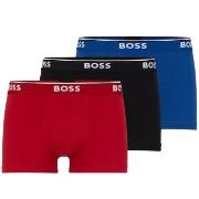 BOSS Kalsonger 6P Cotton Stretch Trunks Svart/Blå bomull Medium Herr