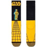 Happy Sock Star Wars C-3PO Sock Strumpor Svart/Gul bomull Strl 36/40