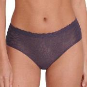 Sloggi Trosor ZERO Feel Lace 2.0 High Waist Brief Mörklila Small Dam