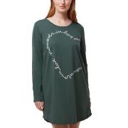 Triumph Long Sleeve Nightdress NDK 03 Mörkgrön 36 Dam